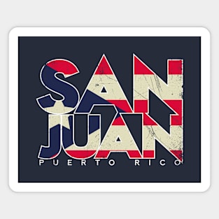 Puerto Rican Flag: San Juan Magnet